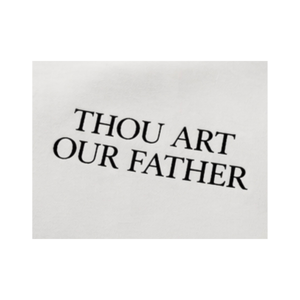 Thou Art Our Father Tee – White
AMAN Atelier | The Origin